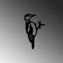 Aberto Design Bird On The Branch 01 - Negro
